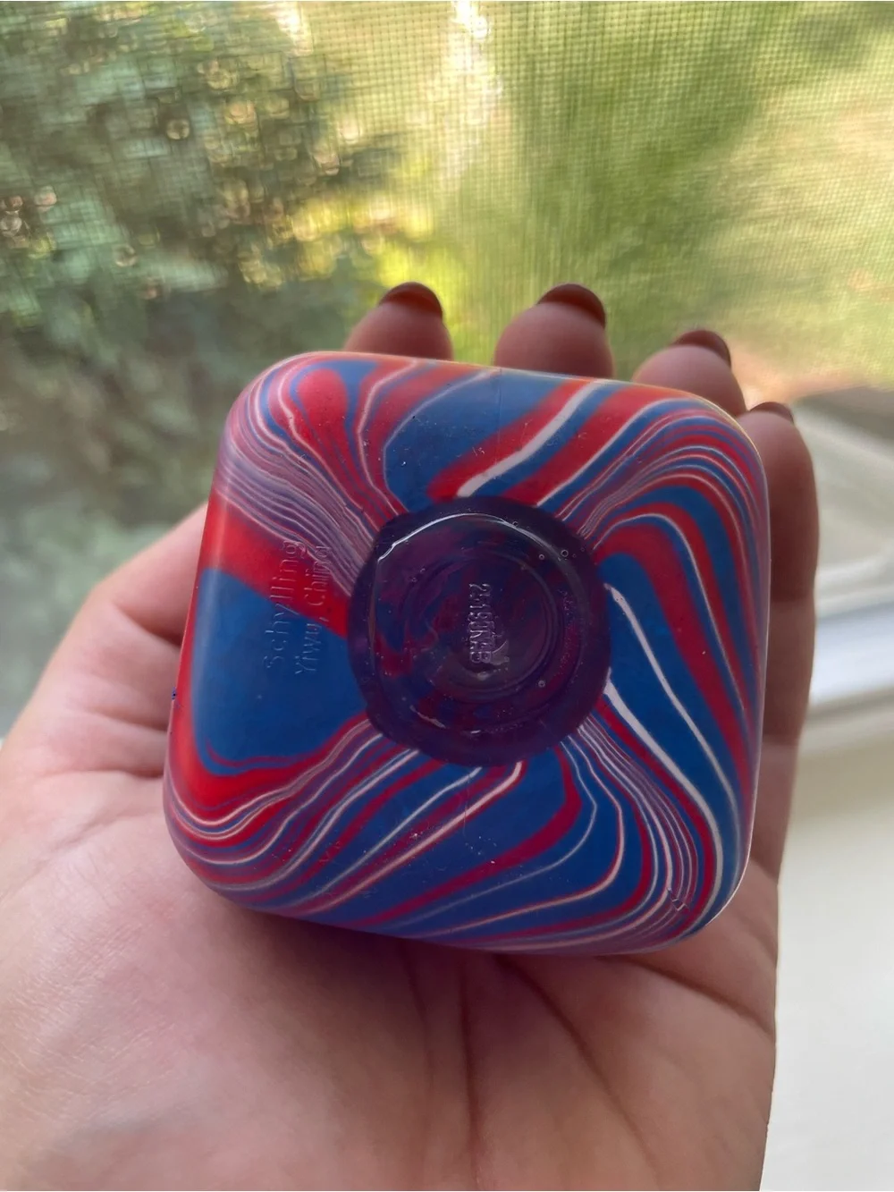 Swirled Red, White, Blue NEEDOH